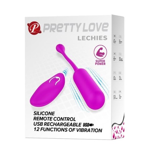 Lechies wibrujące jajeczko stymulujące sterowane pilotem - Pretty Love