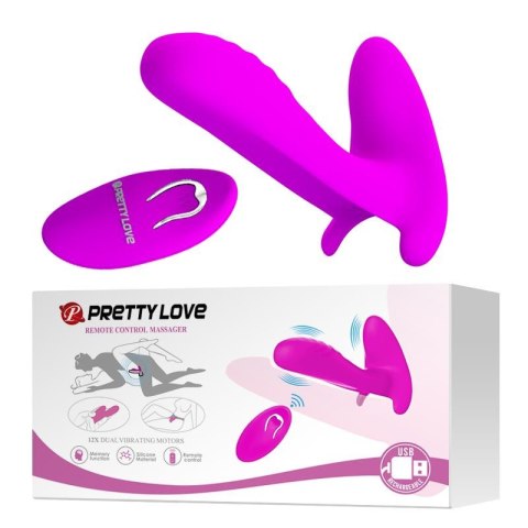 PRETTY LOVE -REMOTE CONTROL MASSAGER, 12 vibration functions Wireless remote control Pretty Love