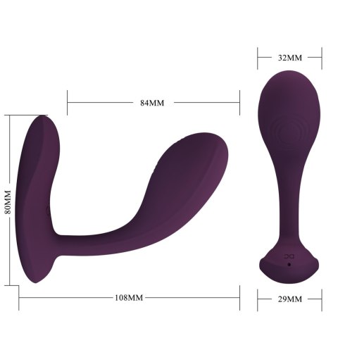 PRETTY LOVE - Baird Purple, 12 vibration functions Mobile APP Long-distance Control Pretty Love