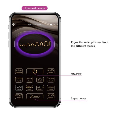 PRETTY LOVE - Baird Purple, 12 vibration functions Mobile APP Long-distance Control Pretty Love