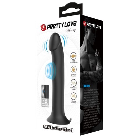 PRETTY LOVE - Murray BLACK, 12 vibration functions 12 pulse wave settings Suction base Pretty Love