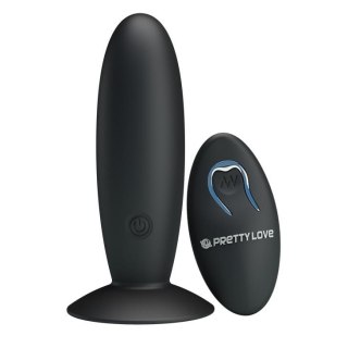 Pretty Love Remote Control Vibrating Plug wibrujący korek analny 11 cm czarny