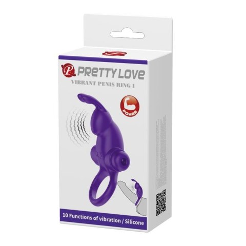 PRETTY LOVE - VIBRANT PENIS RING I Purple Pretty Love