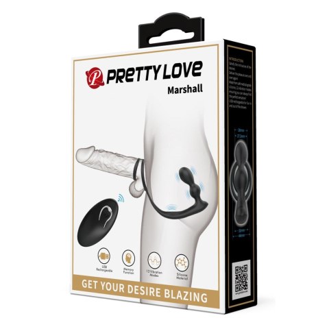 PRETTY LOVE - VIBRATION PENIS SLEEVE VI, vibrating anal stimulation Pretty Love