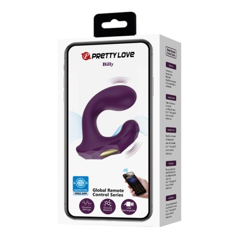 PRETTY LOVE - Billy Purple, 12 vibration functions Mobile APP remote control Pretty Love