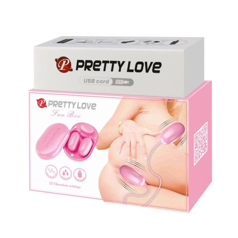 PRETTY LOVE - Fun Box Pink, 12 vibration functions Pretty Love