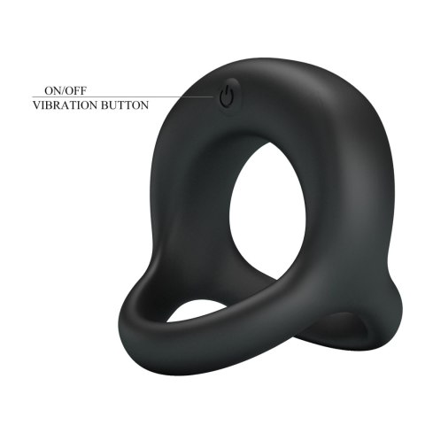 PRETTY LOVE - VIBRANT PENIS RING ELLIOTT Black, 10 vibration functions Pretty Love