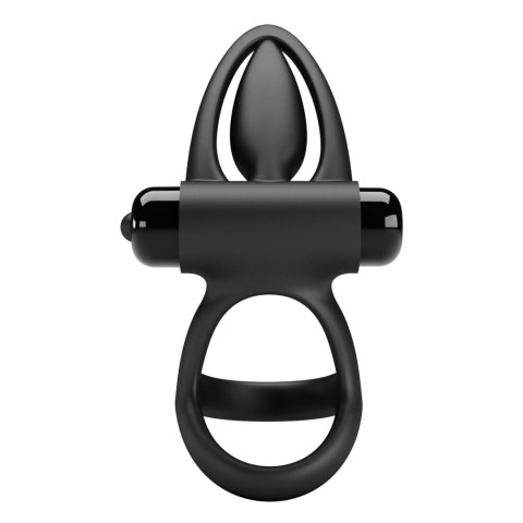 PRETTY LOVE - VIBRATION COCK RING Black, 10 vibration functions Pretty Love