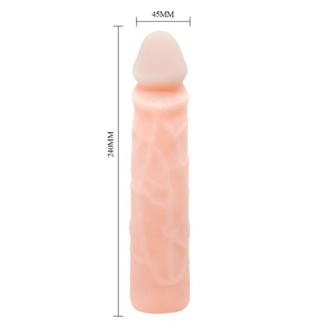 Dildo 24 cm – cyberskóra, elastyczny rdzeń, realistyczna tekstura