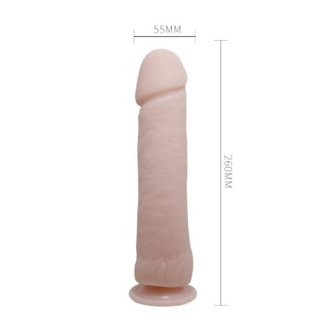 Dildo 26 cm – realistyczne, żylaste, mocna przyssawka, TPR