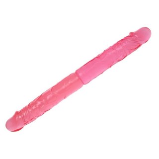 Dwustronne dildo realistyczne 36 cm różowe - Baile