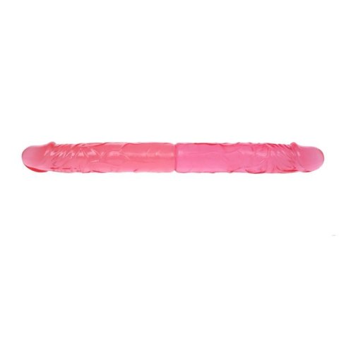 Dwustronne dildo realistyczne 36 cm różowe - Baile