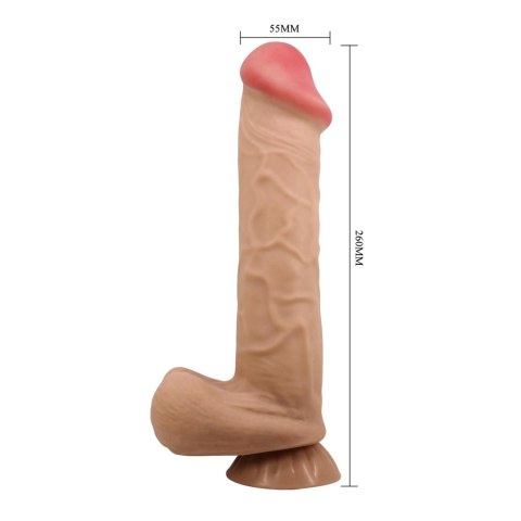 BAILE - Sliding Skin 10,2'' Flesh Suction base Bendable TPR Baile