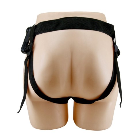 PRETTY LOVE - HARNESS BRIEFS Starks Universal Strap-On Harness 6,9'' Vibration Dildo Light Brown Pretty Love