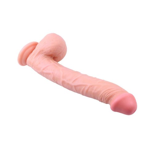 Dildo realistyczne 35 cm – z przyssawką, miękki PVC, elastyczne