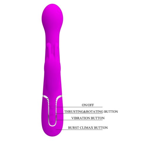 PRETTY LOVE - Dejon Twinkled Tenderness Purple, 7 vibration functions 4 thrusting settings 4 rotation functions Pretty Love