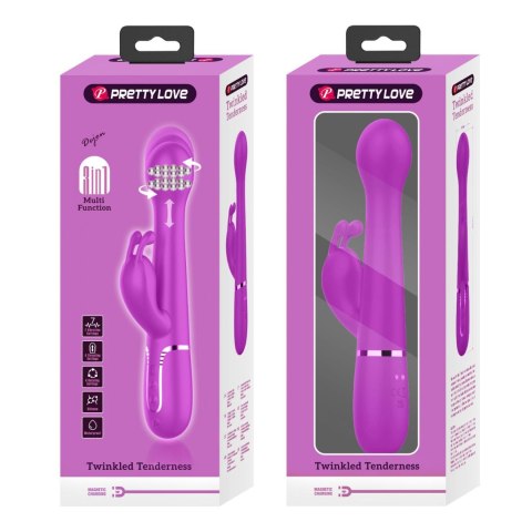 PRETTY LOVE - Dejon Twinkled Tenderness Purple, 7 vibration functions 4 thrusting settings 4 rotation functions Pretty Love