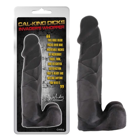 Dildo realistyczne 36 cm czarne - Cal-king Dicks