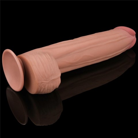 Realistyczne dildo 31 cm – TPE, przyssawka, elastyczne, naturalne doznania