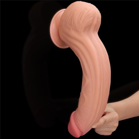 Realistyczne dildo 31 cm – TPE, przyssawka, elastyczne, naturalne doznania