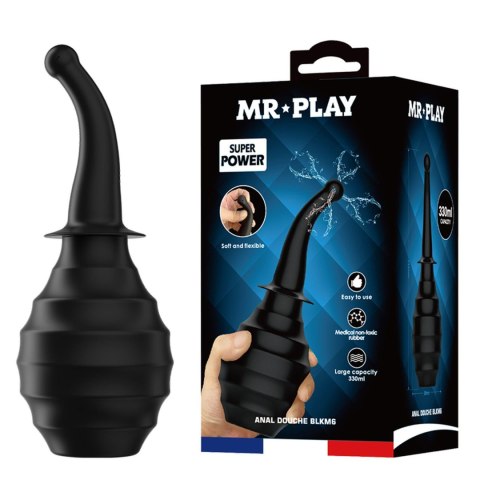 BLKM6 gruszka do lewatywy 330 ml czarna - Mr. Play