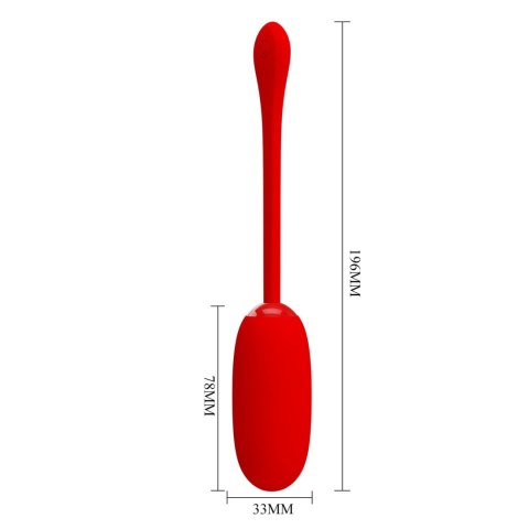 PRETTY LOVE - JULIUS EGG Red 12 function vibrations Pretty Love