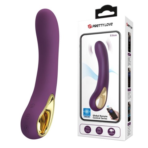 PRETTY LOVE - Ethan purple, 12 vibration functions Mobile APP Long-distance Control Pretty Love