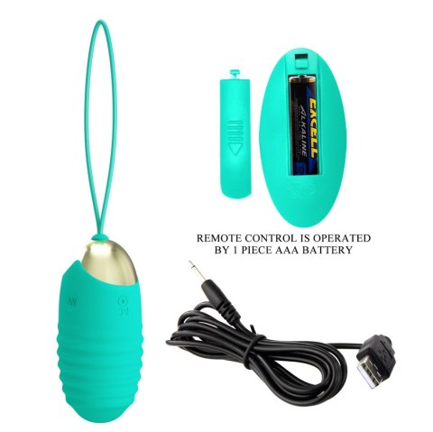 PRETTY LOVE - JESSICA Dream chaser 3, Green, Wireless remote control 12 vibration functions Pretty Love