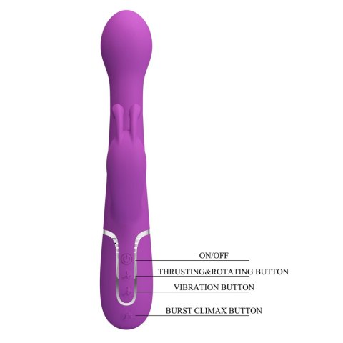 PRETTY LOVE - Dejon Purple, 7 vibration functions 4 thrusting settings 4 rotation functions Pretty Love