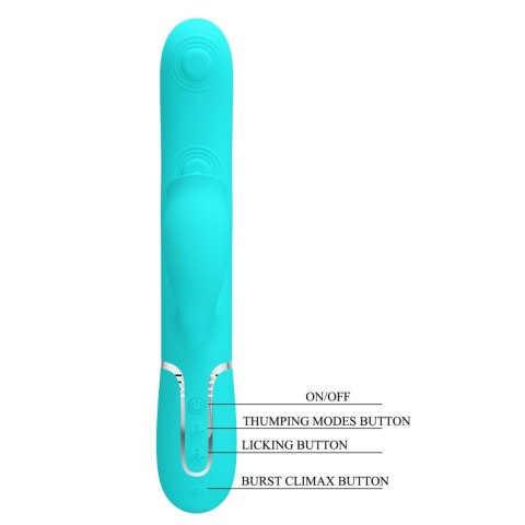 PRETTY LOVE - Gigi light blue, 7 thumping functions 7 licking modes Pretty Love