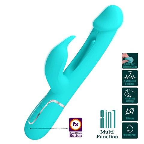 PRETTY LOVE - Kampas Green, 7 vibration functions 4 licking settings Pretty Love