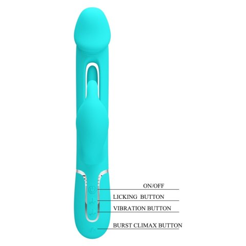 PRETTY LOVE - Kampas Green, 7 vibration functions 4 licking settings Pretty Love