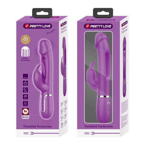 PRETTY LOVE - Kampas Purple, 7 vibration functions 4 licking settings Pretty Love