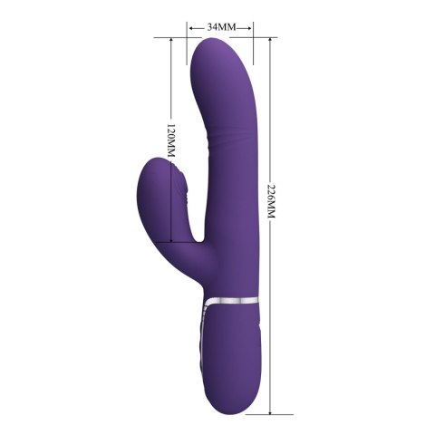 PRETTY LOVE - Mariana dark purple, 7 vibration functions, 7 thrusting settings, 4 rolling functions,4 nodding functions Pretty L