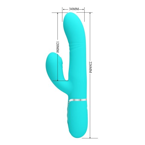 PRETTY LOVE - Mariana light blue, 7 vibration functions, 7 thrusting settings, 4 rolling functions, 4 nodding functions Pretty L