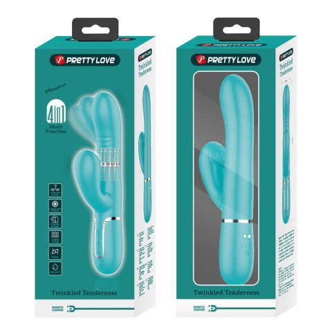 PRETTY LOVE - Mariana light blue, 7 vibration functions, 7 thrusting settings, 4 rolling functions, 4 nodding functions Pretty L