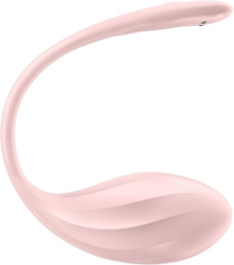 Ribbed Petal wibrujące jajeczko stymulujące sterowane telefonem i pilotem - Satisfyer