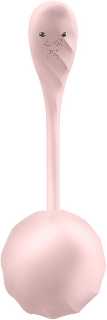 Ribbed Petal wibrujące jajeczko stymulujące sterowane telefonem i pilotem - Satisfyer