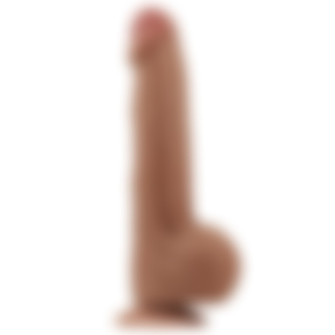 Realistyczne dildo 29 cm – podwójna warstwa TPE, mocna przyssawka