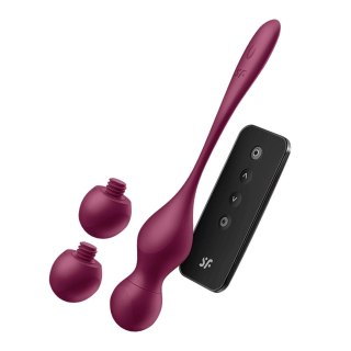 Love Birds Vary wibrujące kulki gejszy sterowane telefonem i pilotem fioletowe - Satisfyer