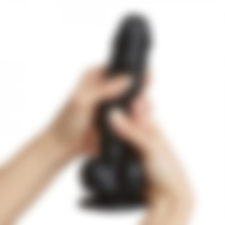 SLIDING SKIN REALISTIC DILDO BLACK S Strap-on-me