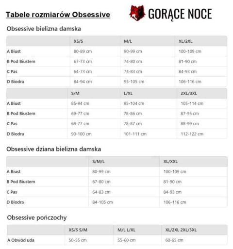 Glandez gorset XS/S Obsessive