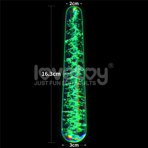 Glow-in-the-dark Twilight Gleam Glass Dildo Lovetoy