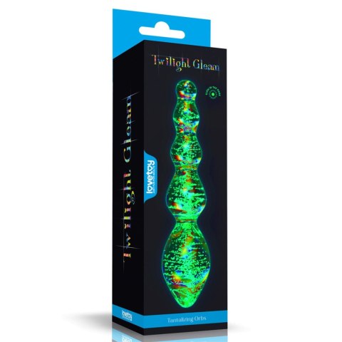 Glow-in-the-dark Twilight Gleam Glass Dildo Lovetoy