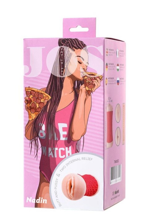 JOS NADIN, Masturbator double-sided, TPR, fleshy, 14.5 cm JOS