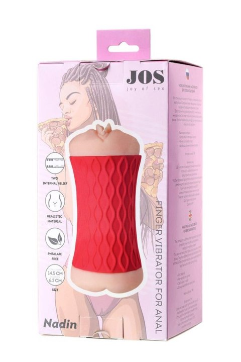 JOS NADIN, Masturbator double-sided, TPR, fleshy, 14.5 cm JOS