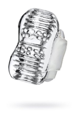 Lingam Khani, Vibrating Masturbator, TPE, Transparent, 9 cm Lingam by TOYFA