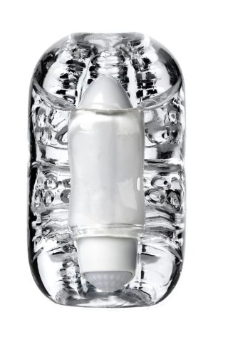 Lingam Khani, Vibrating Masturbator, TPE, Transparent, 9 cm Lingam by TOYFA