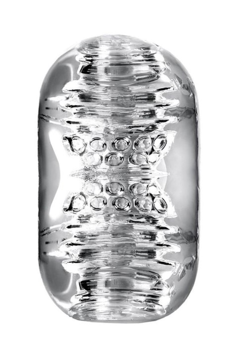 Lingam Khani, Vibrating Masturbator, TPE, Transparent, 9 cm Lingam by TOYFA