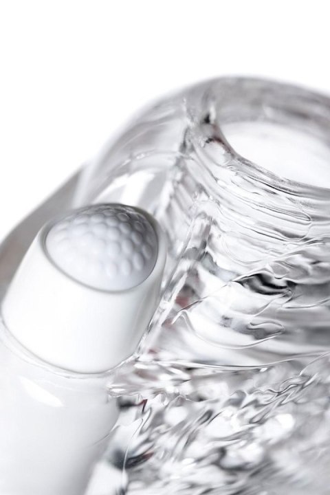 Lingam Khani, Vibrating Masturbator, TPE, Transparent, 9 cm Lingam by TOYFA